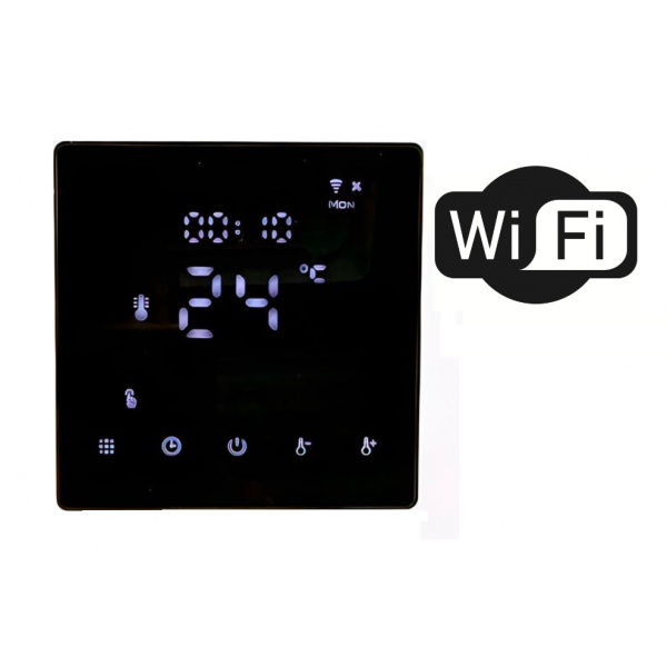 Programuojamas termostatas su WI-FI SENSUS BL3 Wi-Fi juodas potinkinis 230V