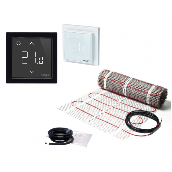 Elektrinis šildymo kilimėlis DEVImat 150T + išmanus termostatas Devi Smart